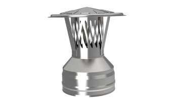 Оголовок с и/г, ф 100х160, AISI 439/439, 0,5мм/0,5мм, (К)