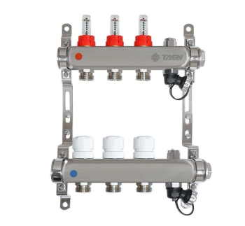 Коллекторная группа TAEN нерж/сталь 1x3/4x3 расходомеры/рег клапаны/ручн воздух с/п