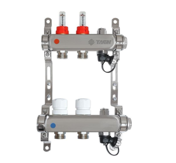 Коллекторная группа TAEN нерж/сталь 1x3/4x2 расходомеры/рег клапаны/ручн возд с/п