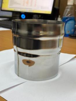 Переходник ф 115х120, AISI 439/0,5мм, h=130мм