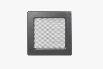 Решетка металлическая вентиляционная 170*170 цвет тёмно-серый с/п