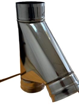 Тройник 135*, ф 150, AISI 439/1,0мм,  тип-2