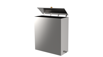 Бак наставной "Жара"  50л, 500х400х250, AISI 439/1,0мм, Прав.