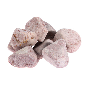 Камень для бани Кварцит малиновый шлифованный фр 7-15 10 кг (50)