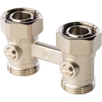 Узел нижнего подключения радиатора STOUT д/двухтрубной системы прямой 3/4" с/п