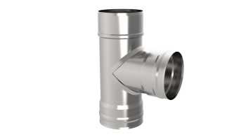 (GS) Тройник 90*, 115, AISI 430/0,8мм, h=295мм