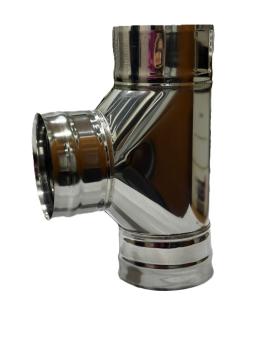 Тройник 90*, ф 150, AISI 439/1,0мм, тип-2