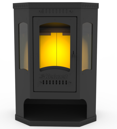 (С/П)Печь-камин Kennet Антей три стекла 10кВт