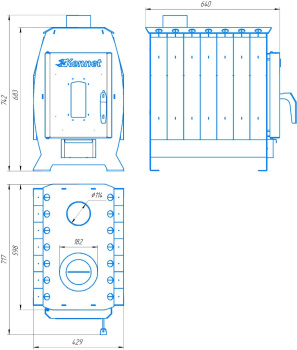 Печь отопительная Kennet Ария 100