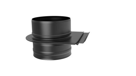 Шибер-задвижка ф 300, AISI 439/1,0мм (черный 1000)