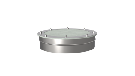 Взрывной клапан ф 350, AISI 439/1,0мм, В, риф