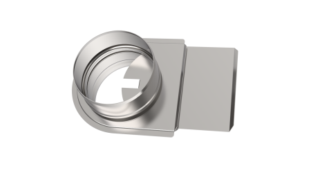 Шибер-задвижка ф 130, AISI 439/1,0мм